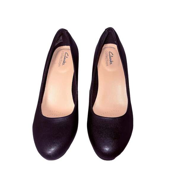 Clarks Shoes - New Clarks Collection Black Leather Pumps Size 7